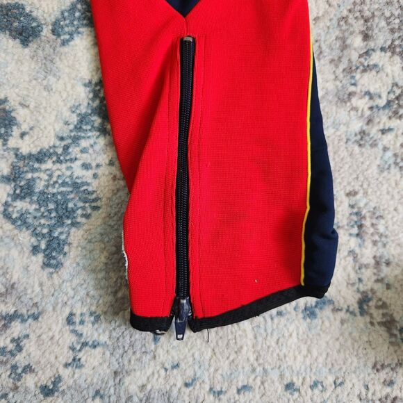 ROFFE Navy And Red Stretch Ski Snow Pant Vintage Zip Ankles - Picture 11 of 13